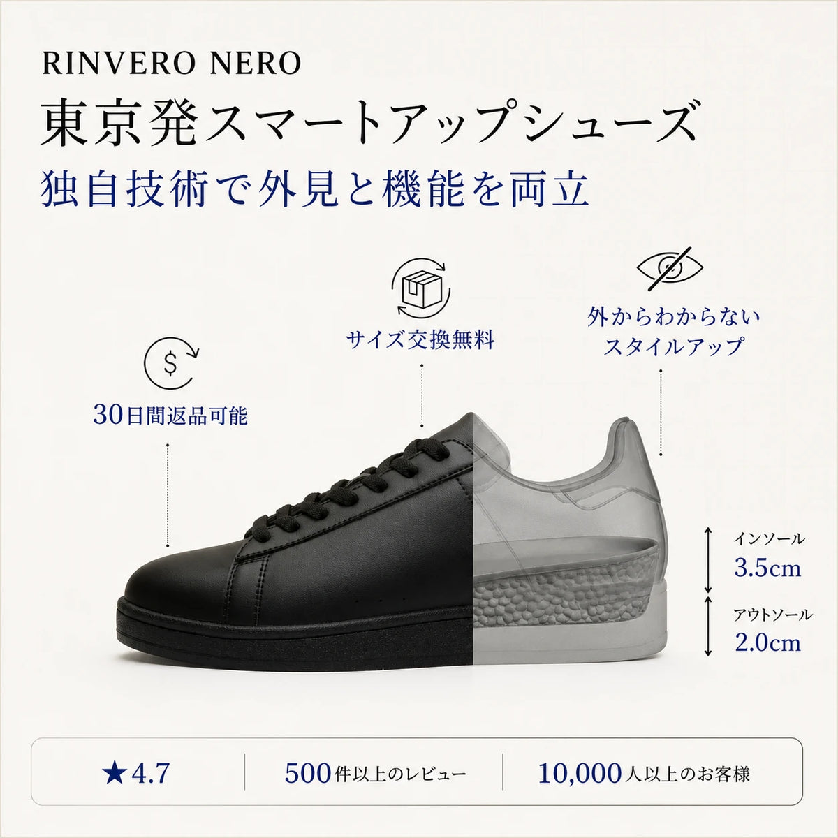 ALTORE NERO [+6.5cm]
